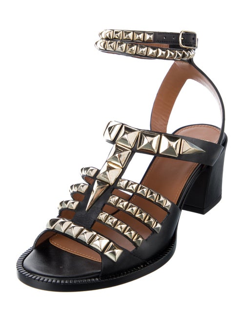 Givenchy Leather Studded Accents Gladiator Sandals