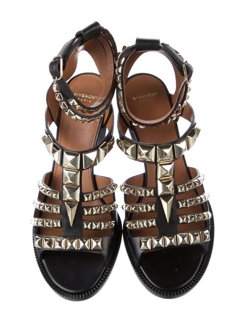 Givenchy Leather Studded Accents Gladiator Sandals
