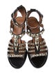 Givenchy Leather Studded Accents Gladiator Sandals