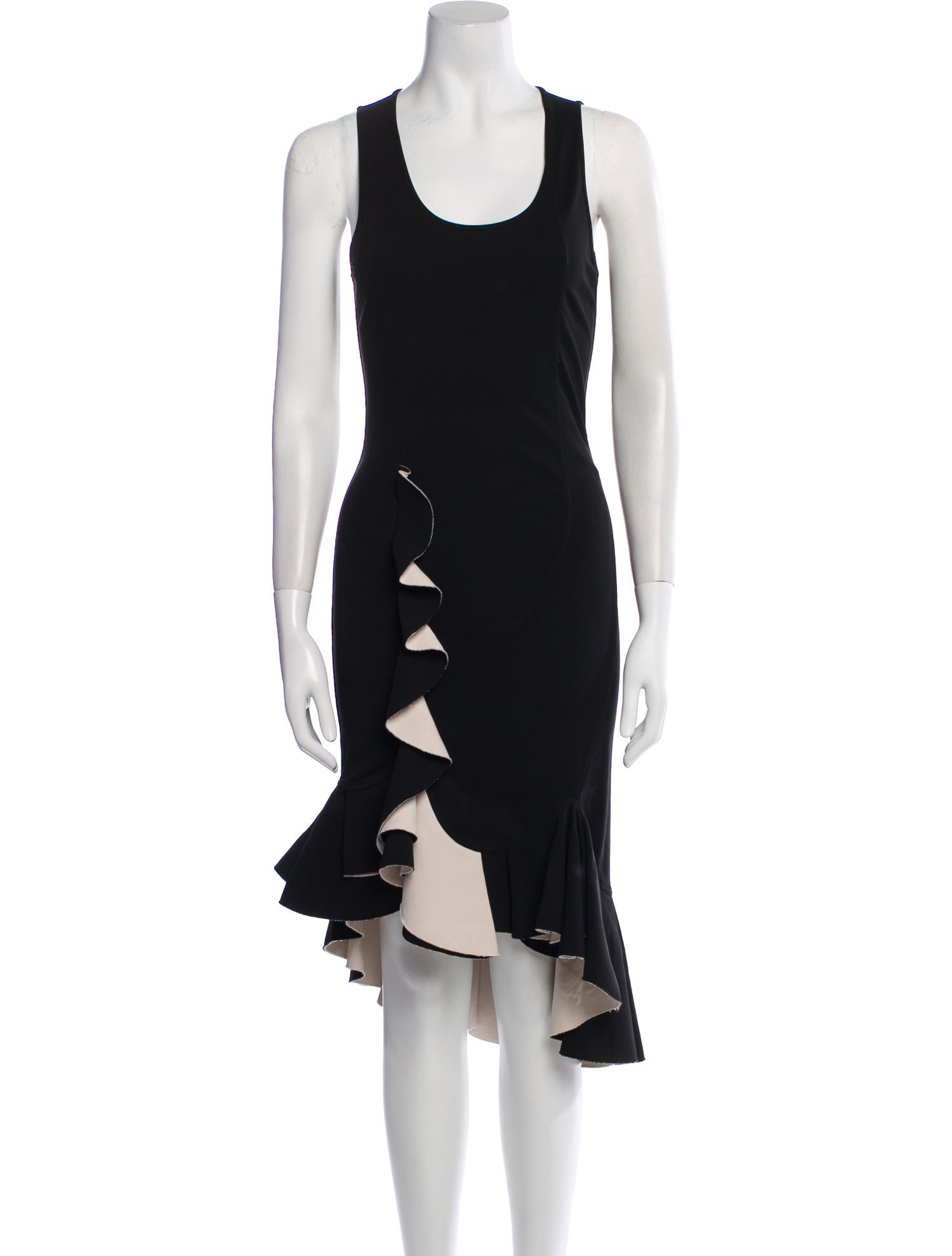 Givenchy Scoop Neck Midi Length Dress