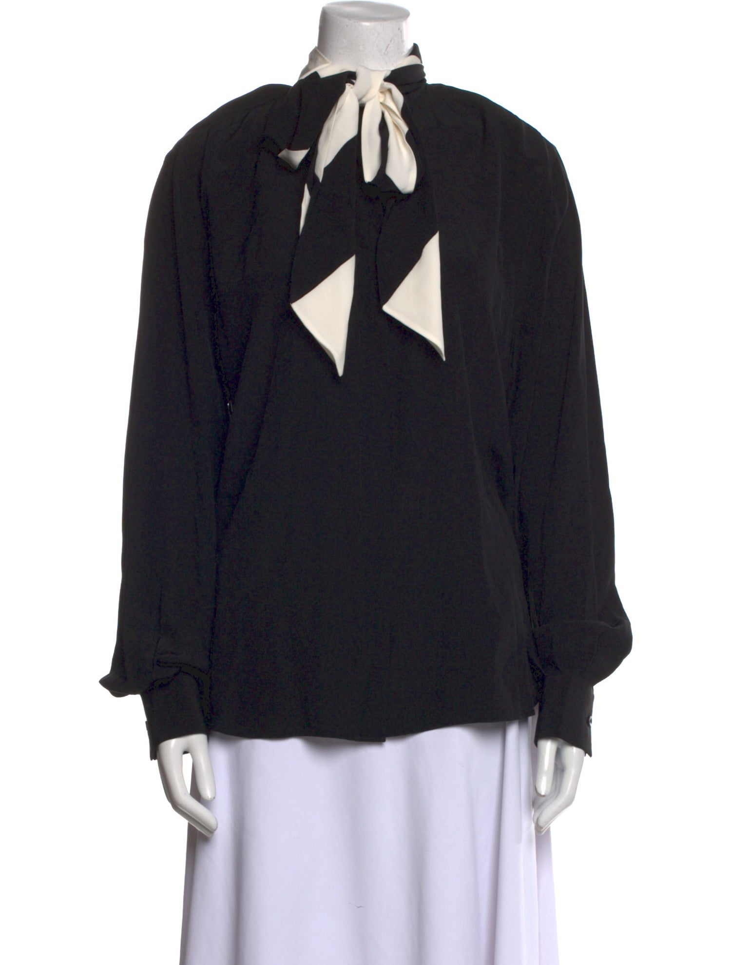 Givenchy Silk V-Neck Blouse