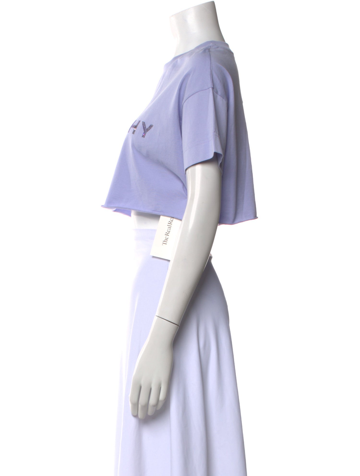 Givenchy Graphic Print Crew Neck Crop Top