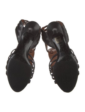 Givenchy Leather T-Strap Sandals