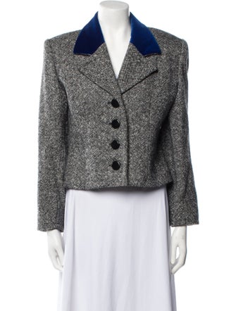 Givenchy Wool Tweed Pattern Evening Jacket