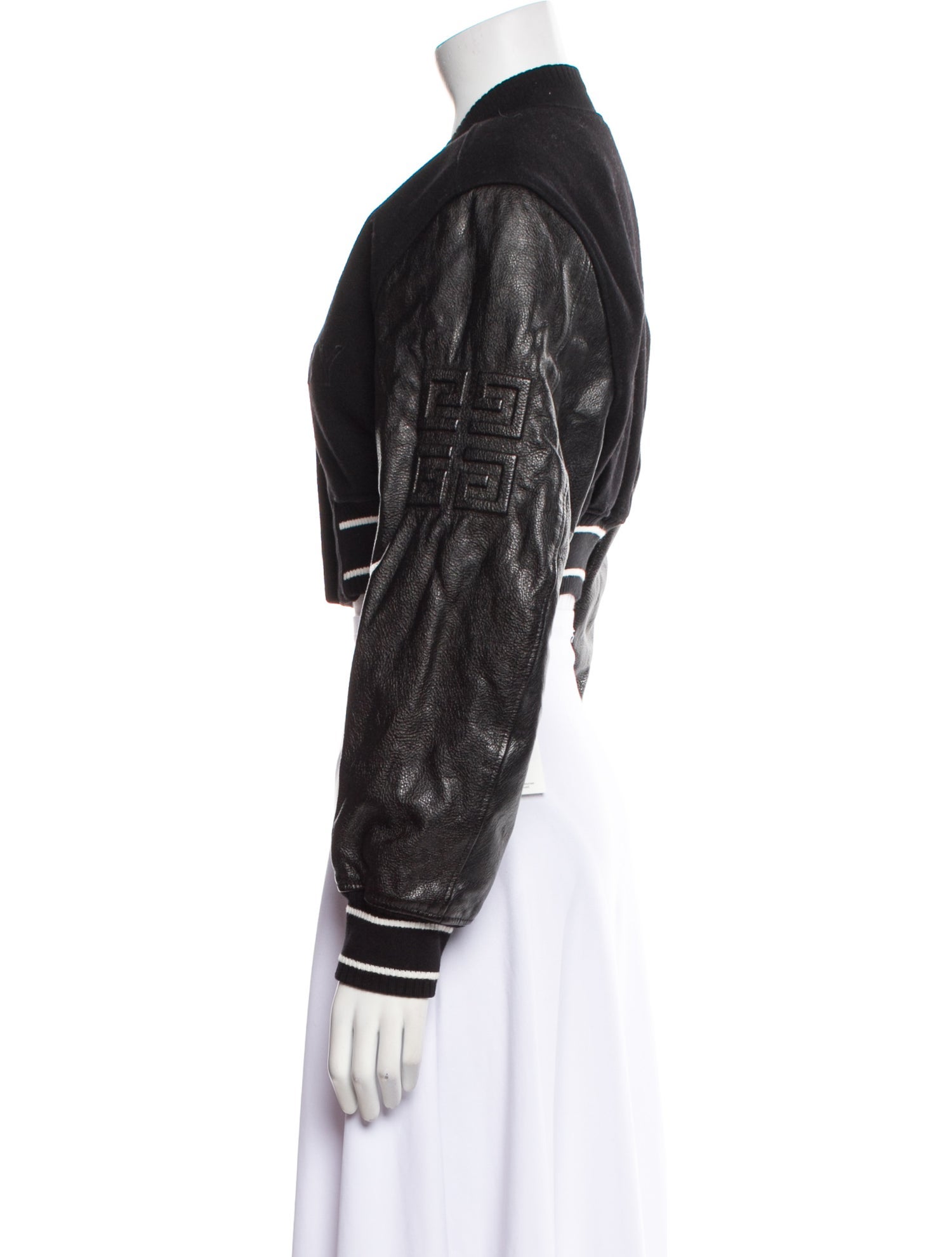 Givenchy Wool Colorblock Pattern Bomber Jacket