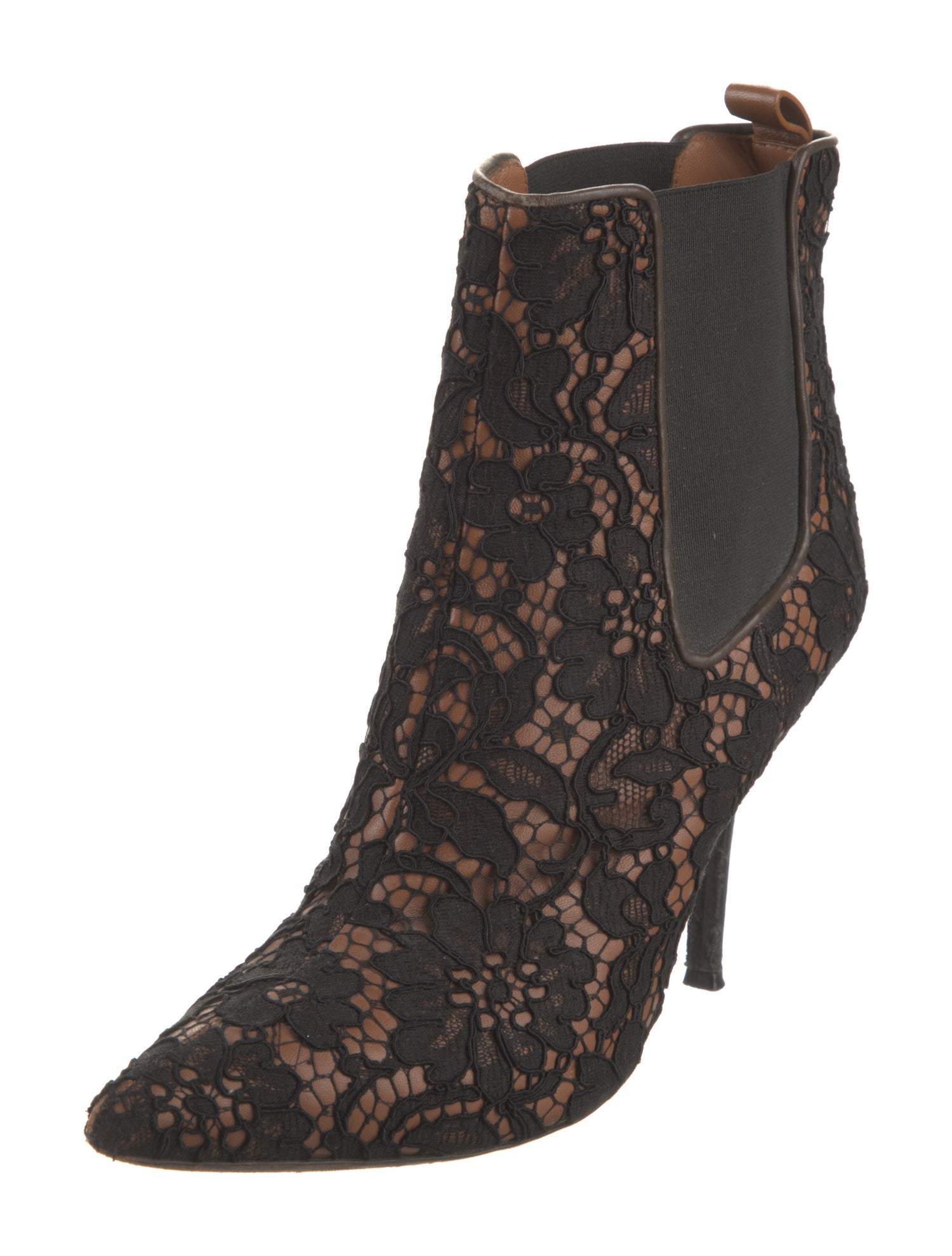 Givenchy Lace Lace Pattern Chelsea Boots