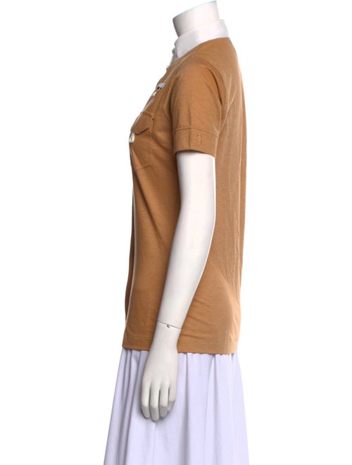 Givenchy Short Sleeve Button-Up Top