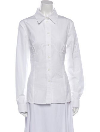 Givenchy Long Sleeve Button-Up Top