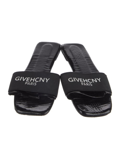 Givenchy Leather Graphic Print Slides