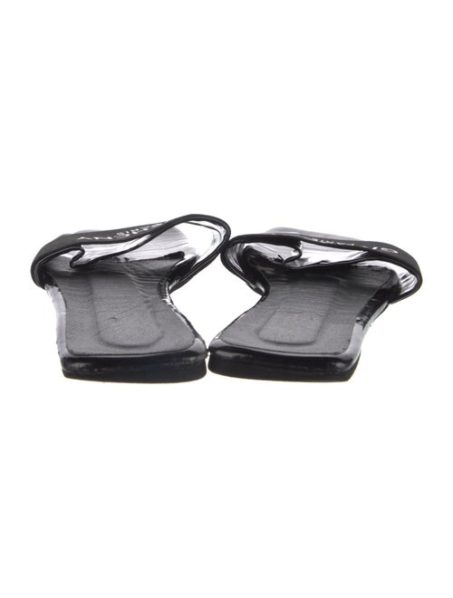 Givenchy Leather Graphic Print Slides