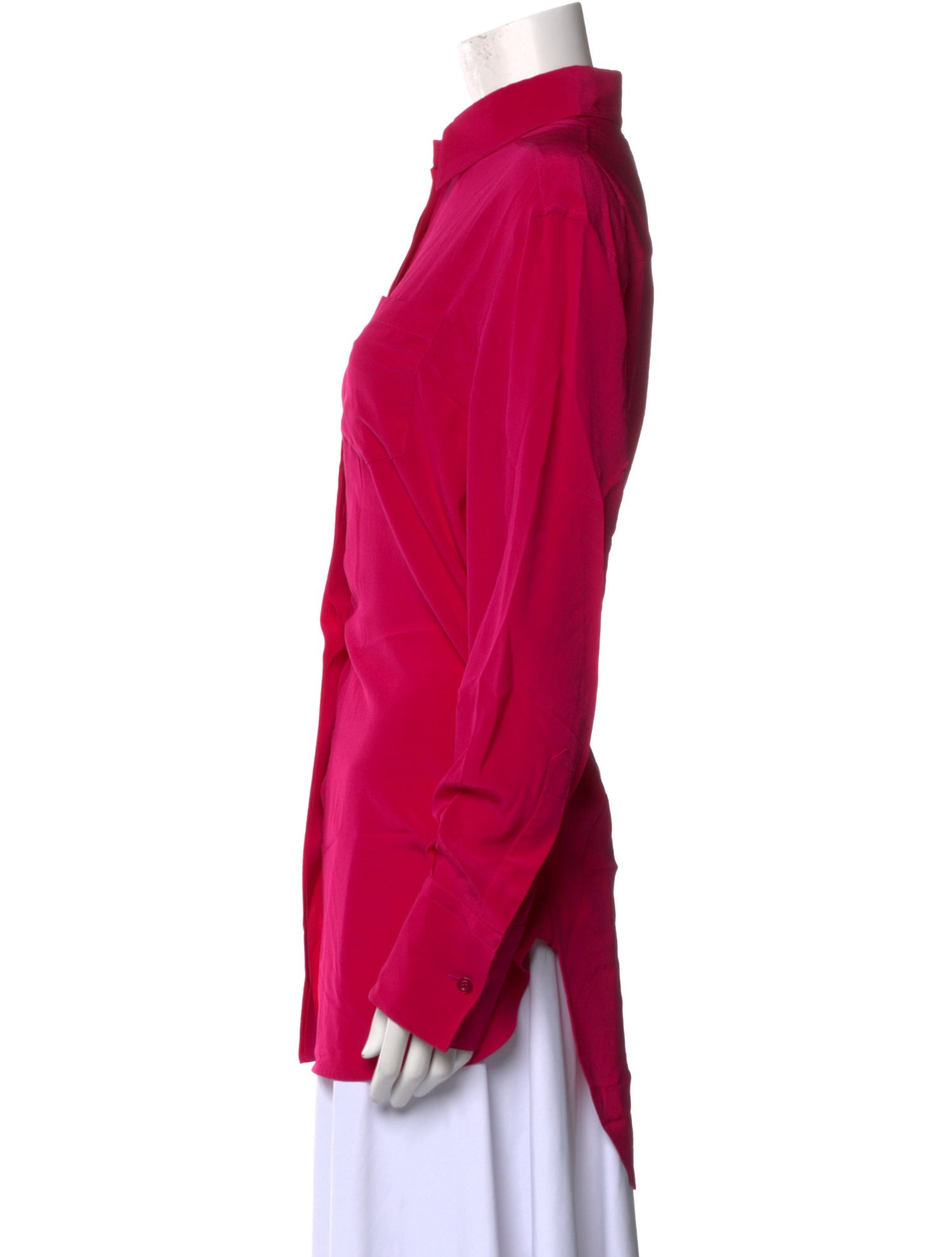 Givenchy Silk Long Sleeve Button-Up Top w/ Tags