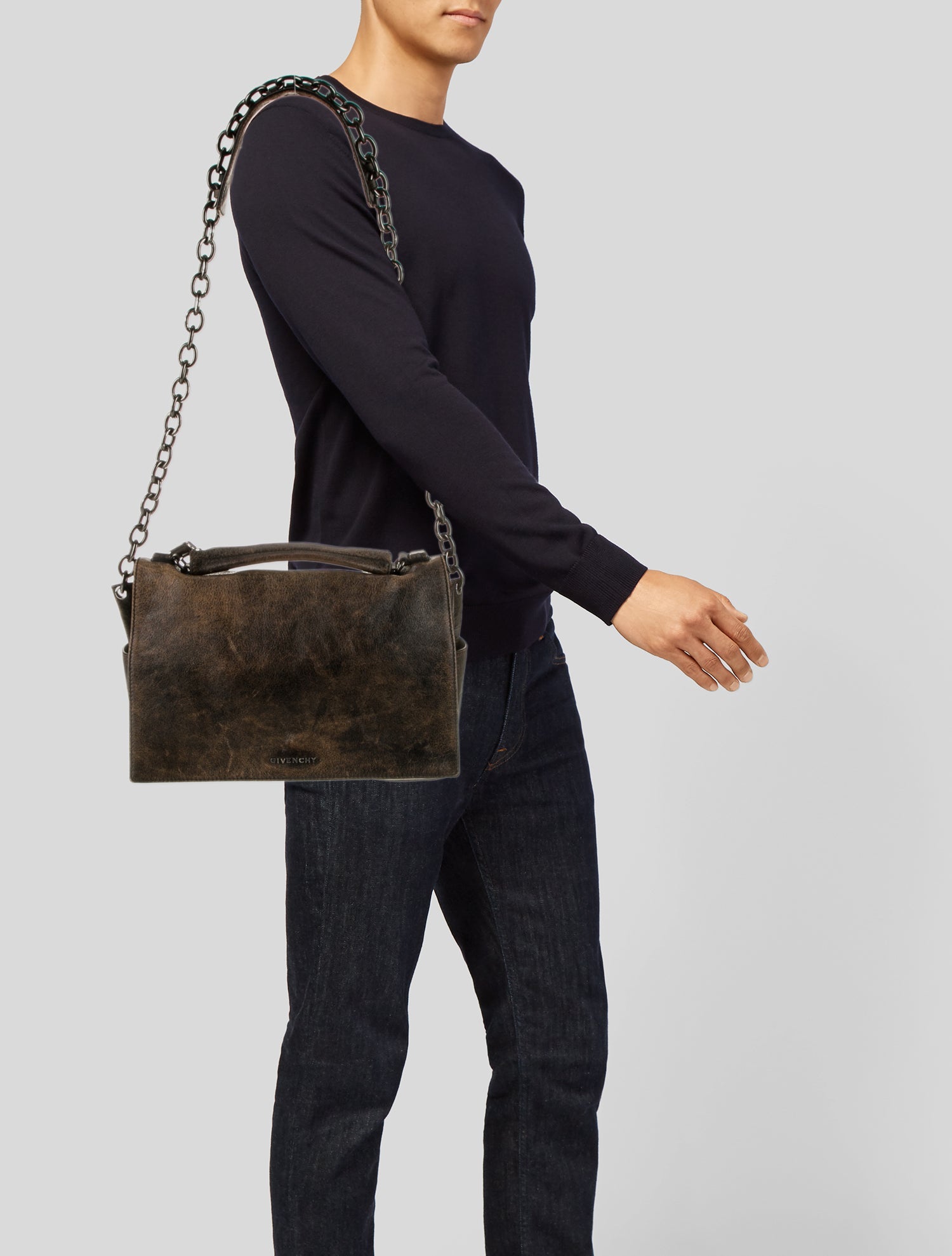 Givenchy Leather Messenger Bag