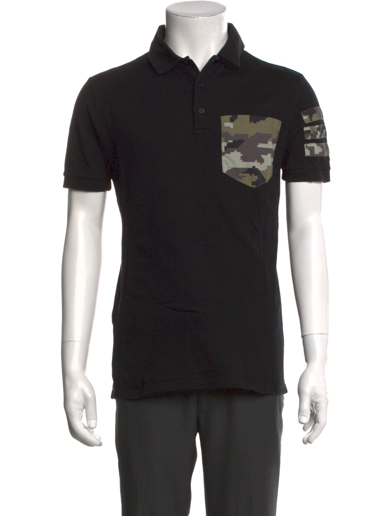 Givenchy Printed Crew Neck Polo Shirt