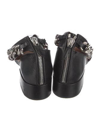 Givenchy Leather Chain-Link Accents Sandals