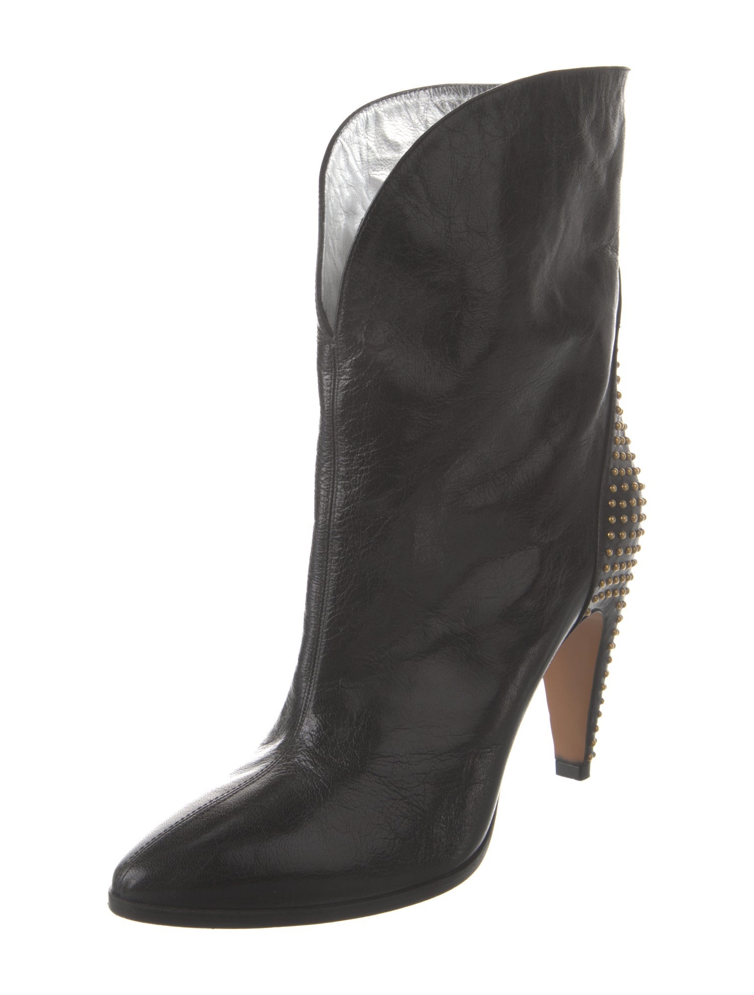 Givenchy Leather Studded Accents Boots