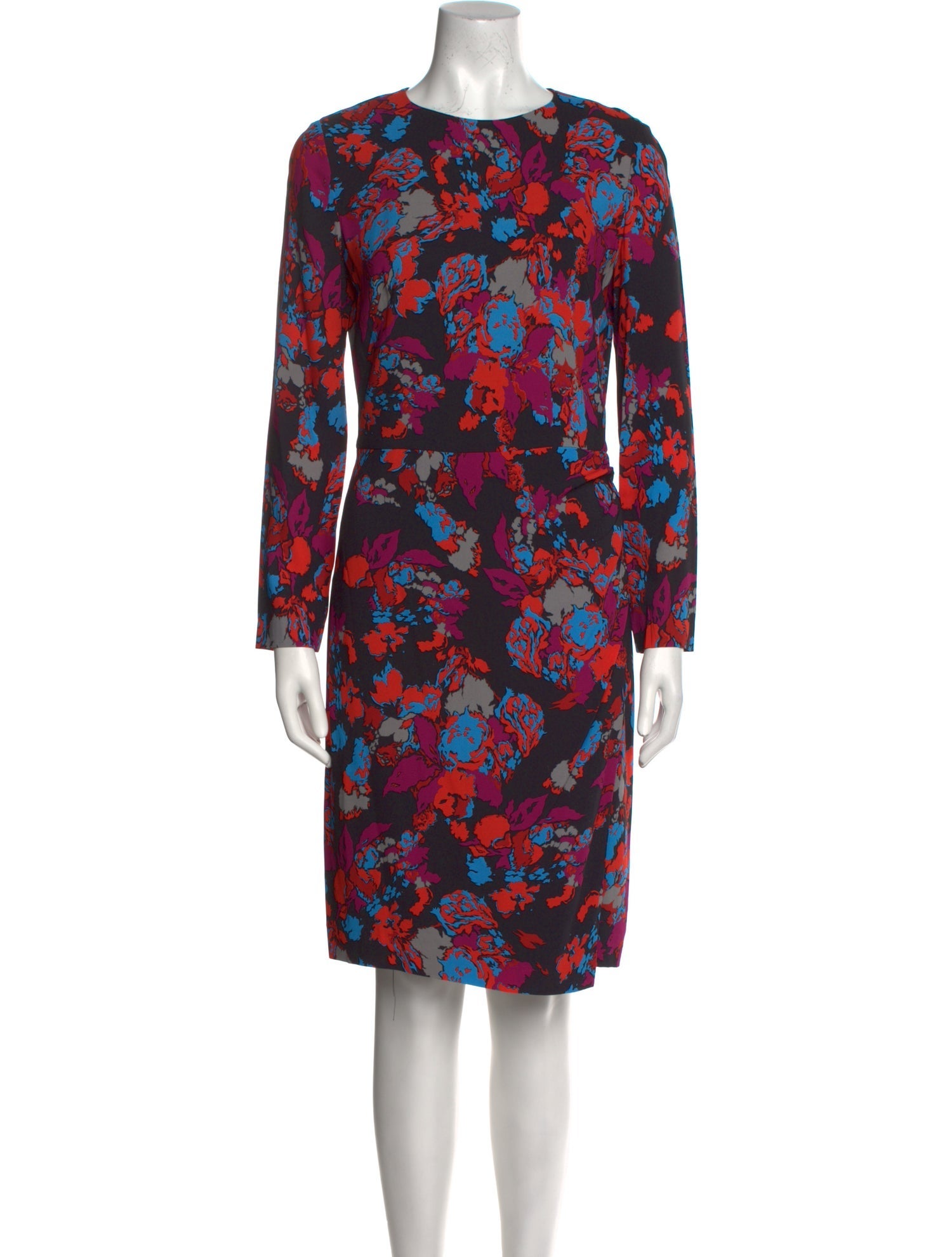 Givenchy Floral Print Knee-Length Dress