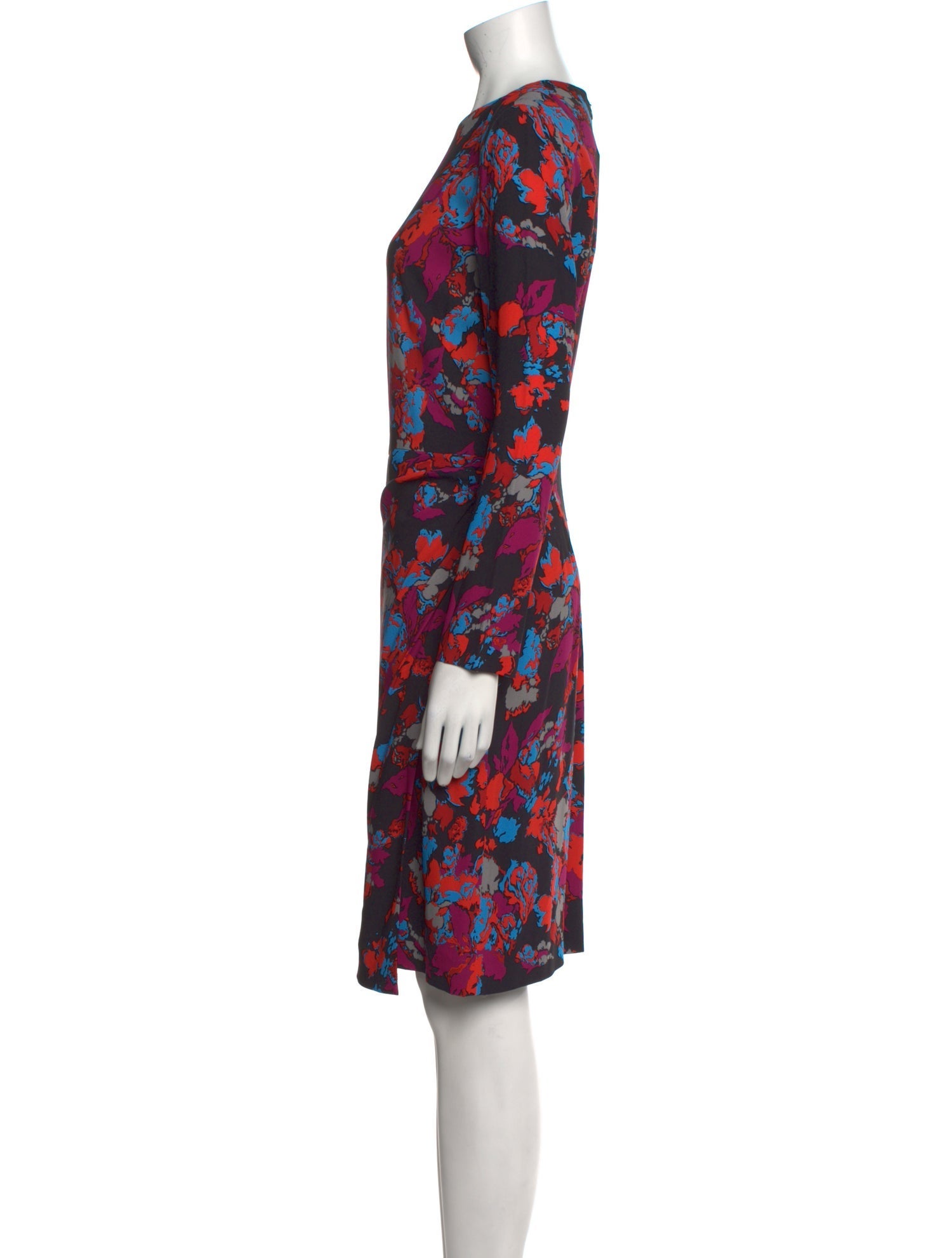 Givenchy Floral Print Knee-Length Dress