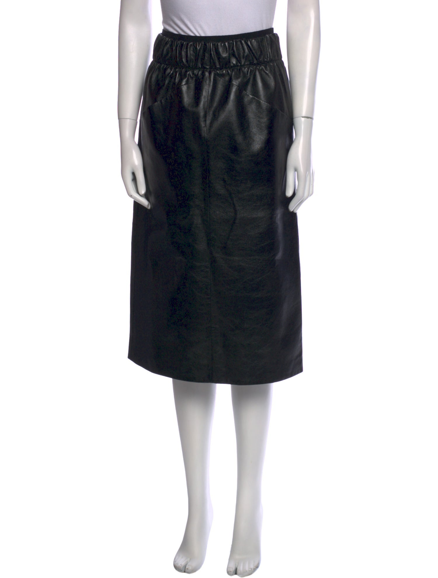 Givenchy Lambskin Knee-Length Skirt