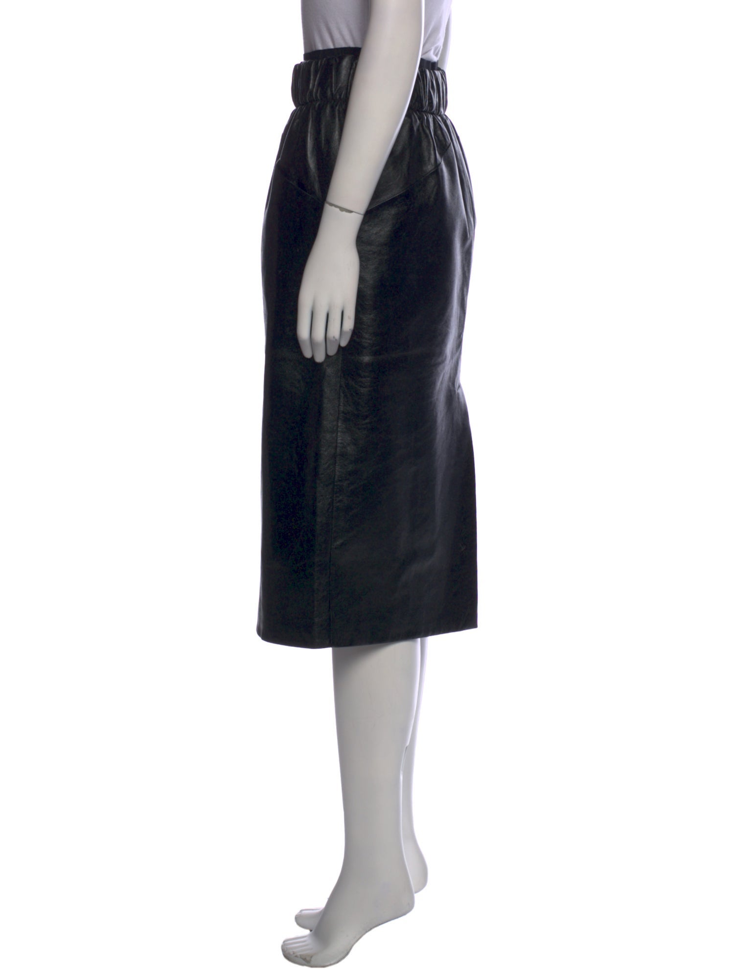 Givenchy Lambskin Knee-Length Skirt