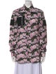 Givenchy Floral Print Long Sleeve Button-Up Top
