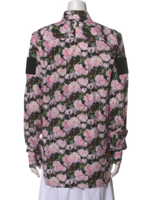 Givenchy Floral Print Long Sleeve Button-Up Top