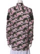 Givenchy Floral Print Long Sleeve Button-Up Top