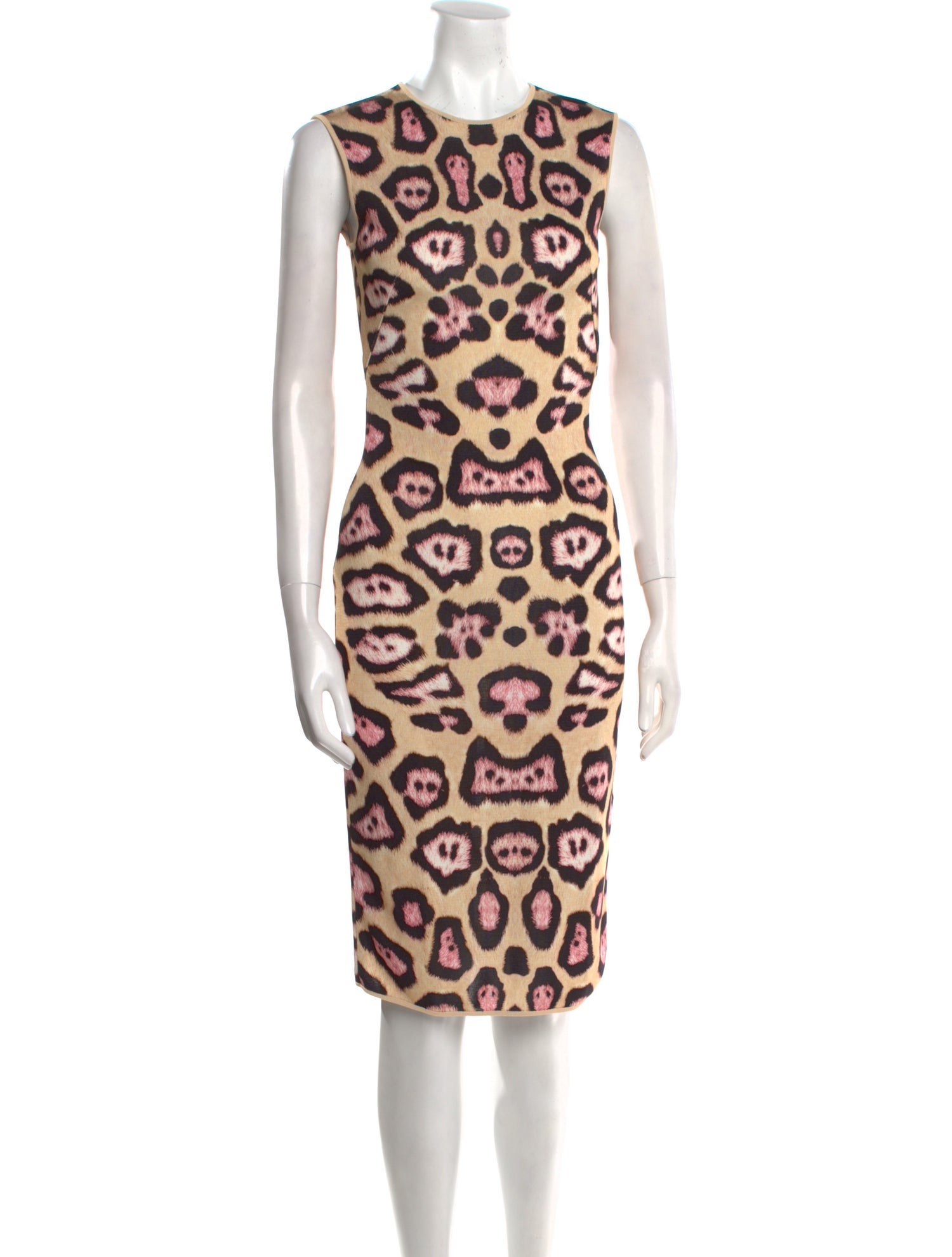 Givenchy Animal Print Midi Length Dress