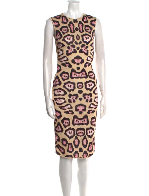 Givenchy Animal Print Midi Length Dress