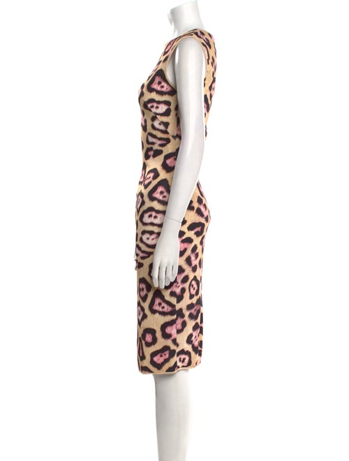 Givenchy Animal Print Midi Length Dress