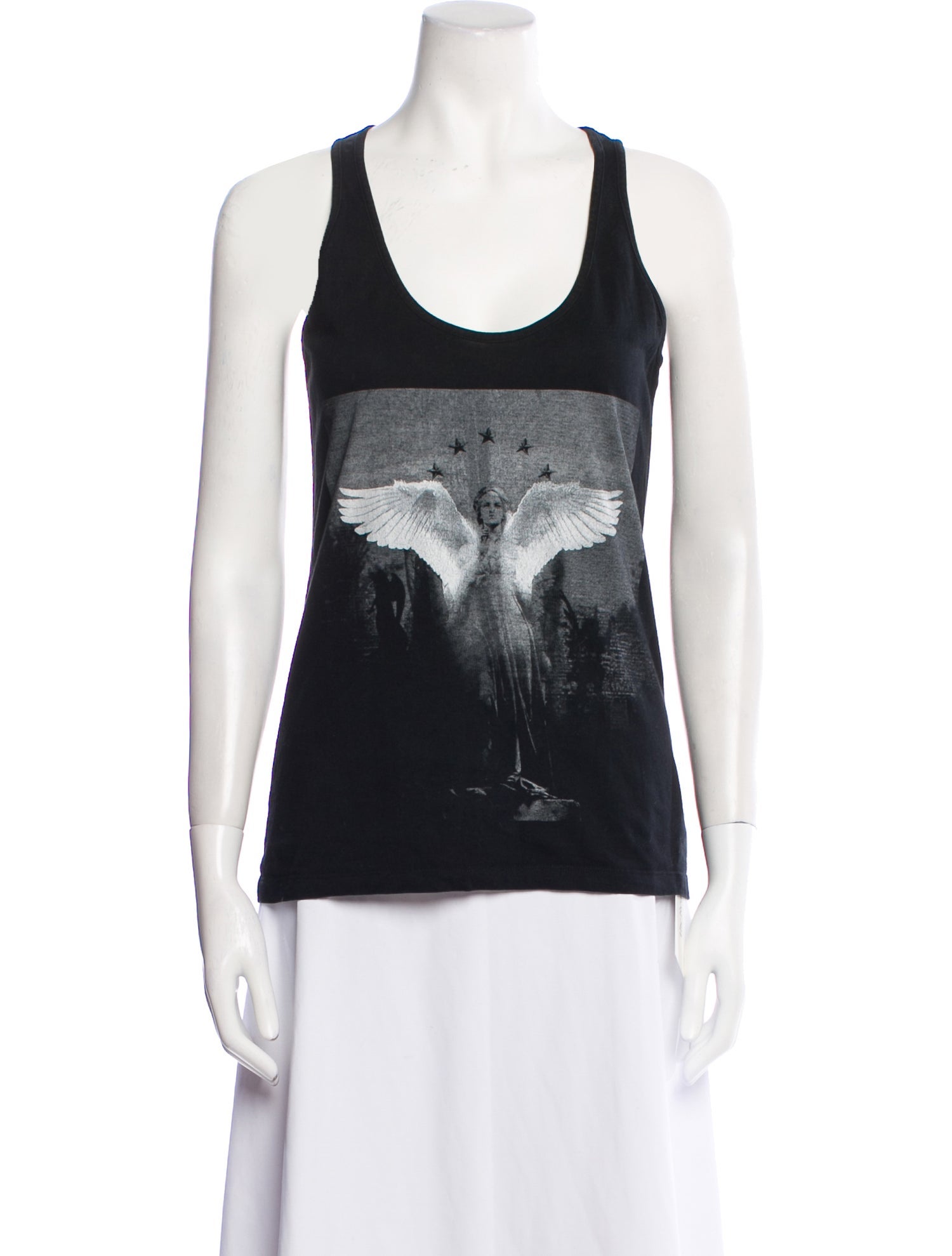 Givenchy Graphic Print Scoop Neck Top