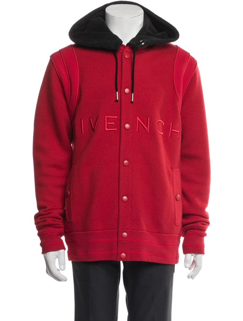 Givenchy Wool Colorblock Pattern Puffer Coat