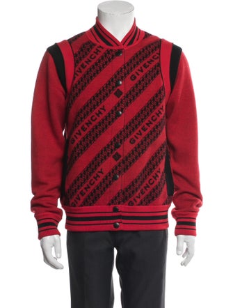 Givenchy Wool Striped Bomber Jacket