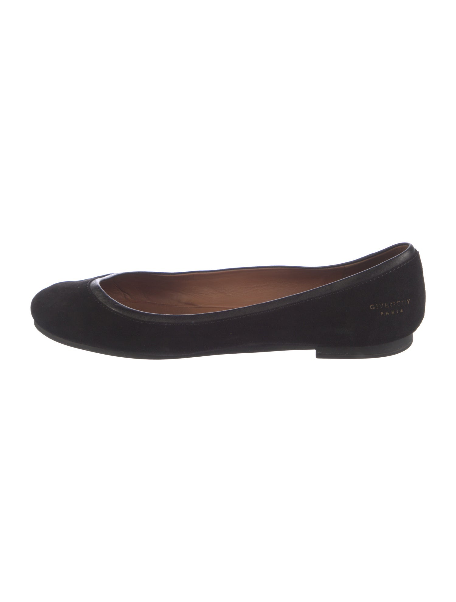 Givenchy Suede Leather Trim Embellishment Flats