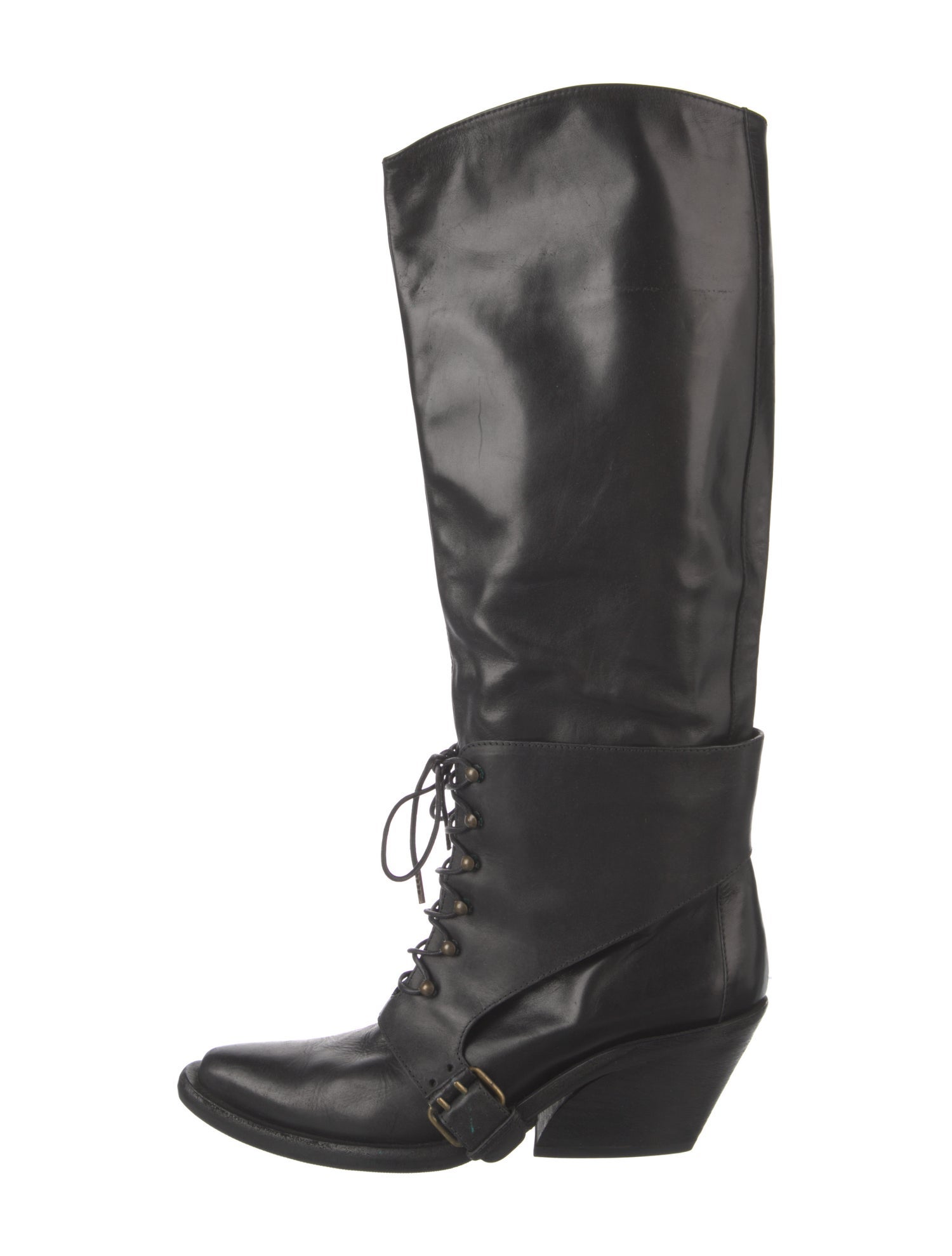Givenchy Leather Lace-Up Boots