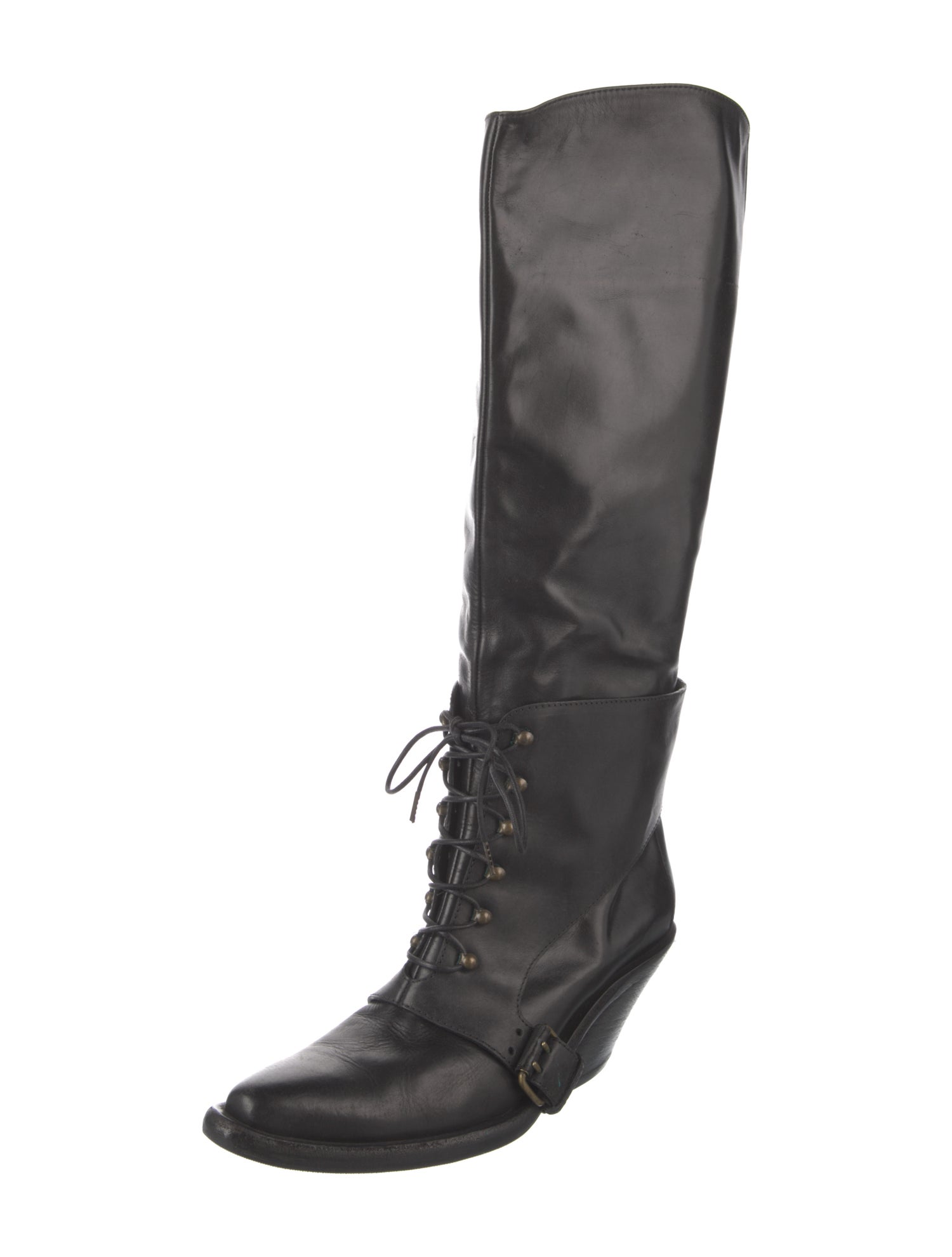 Givenchy Leather Lace-Up Boots