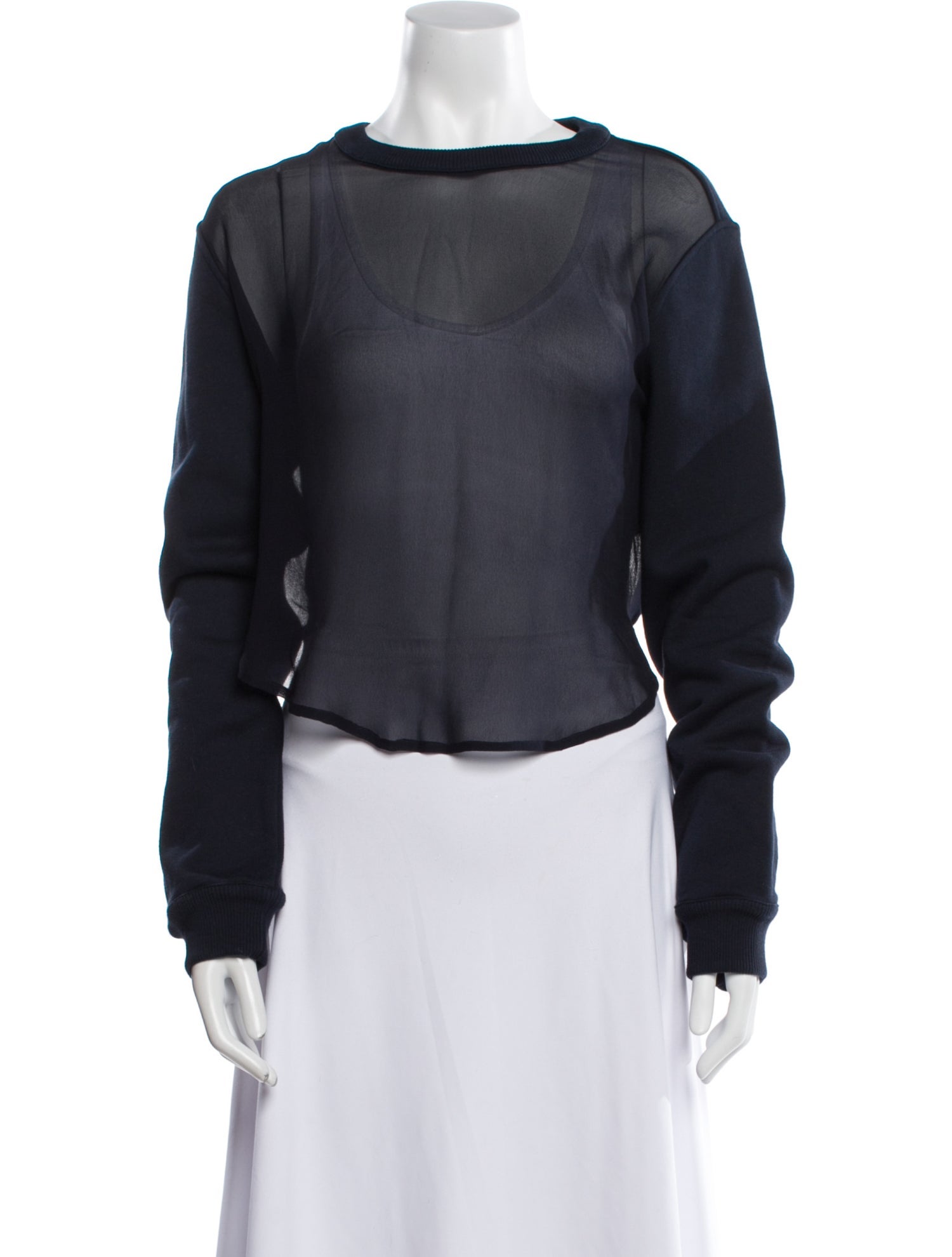 Givenchy Bateau Neckline Long Sleeve Sweatshirt