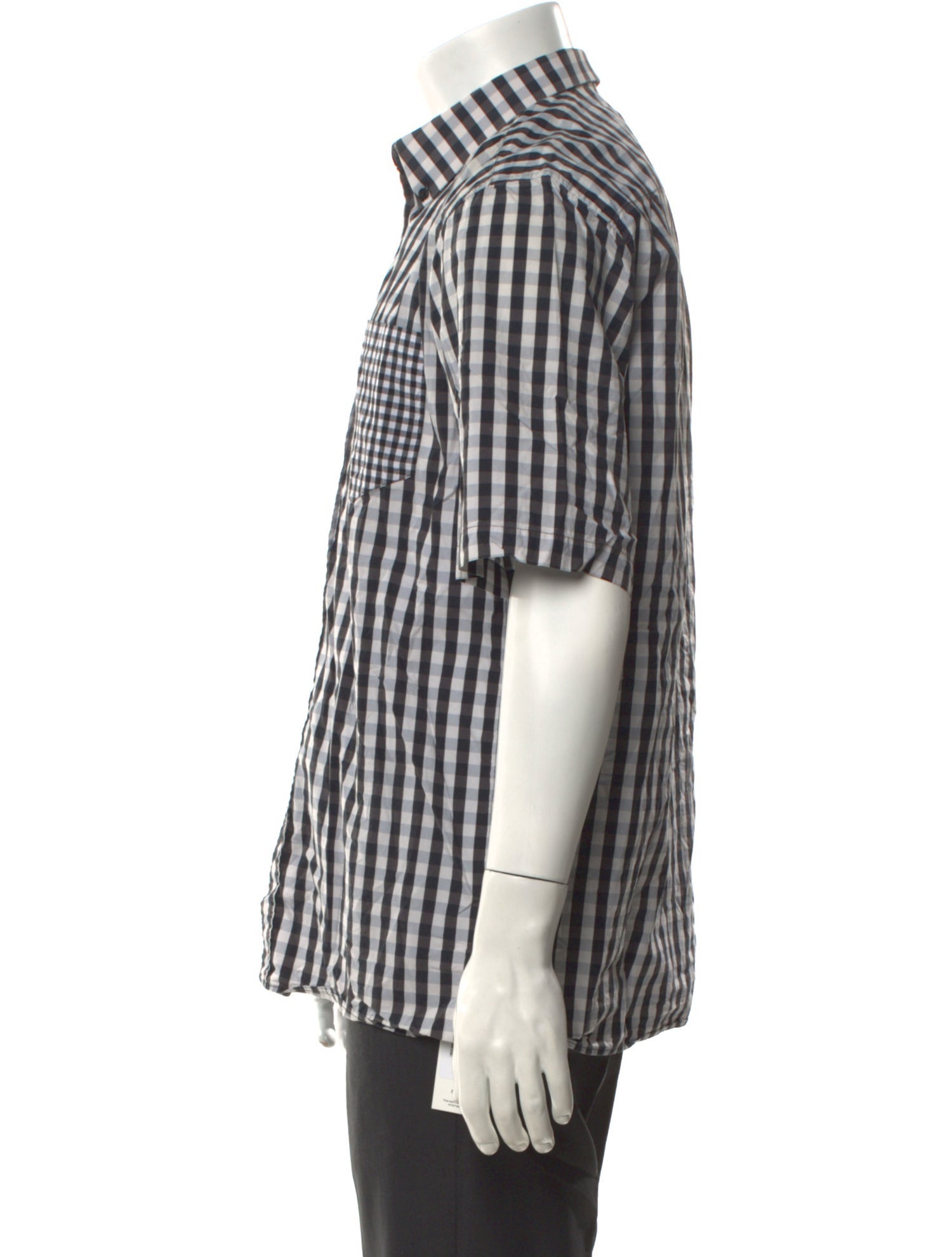 Givenchy Plaid Print Short Sleeve Shirt