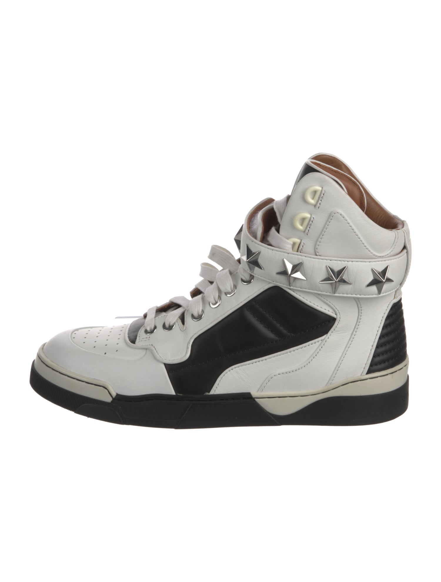 Givenchy Leather Colorblock Pattern Sneakers