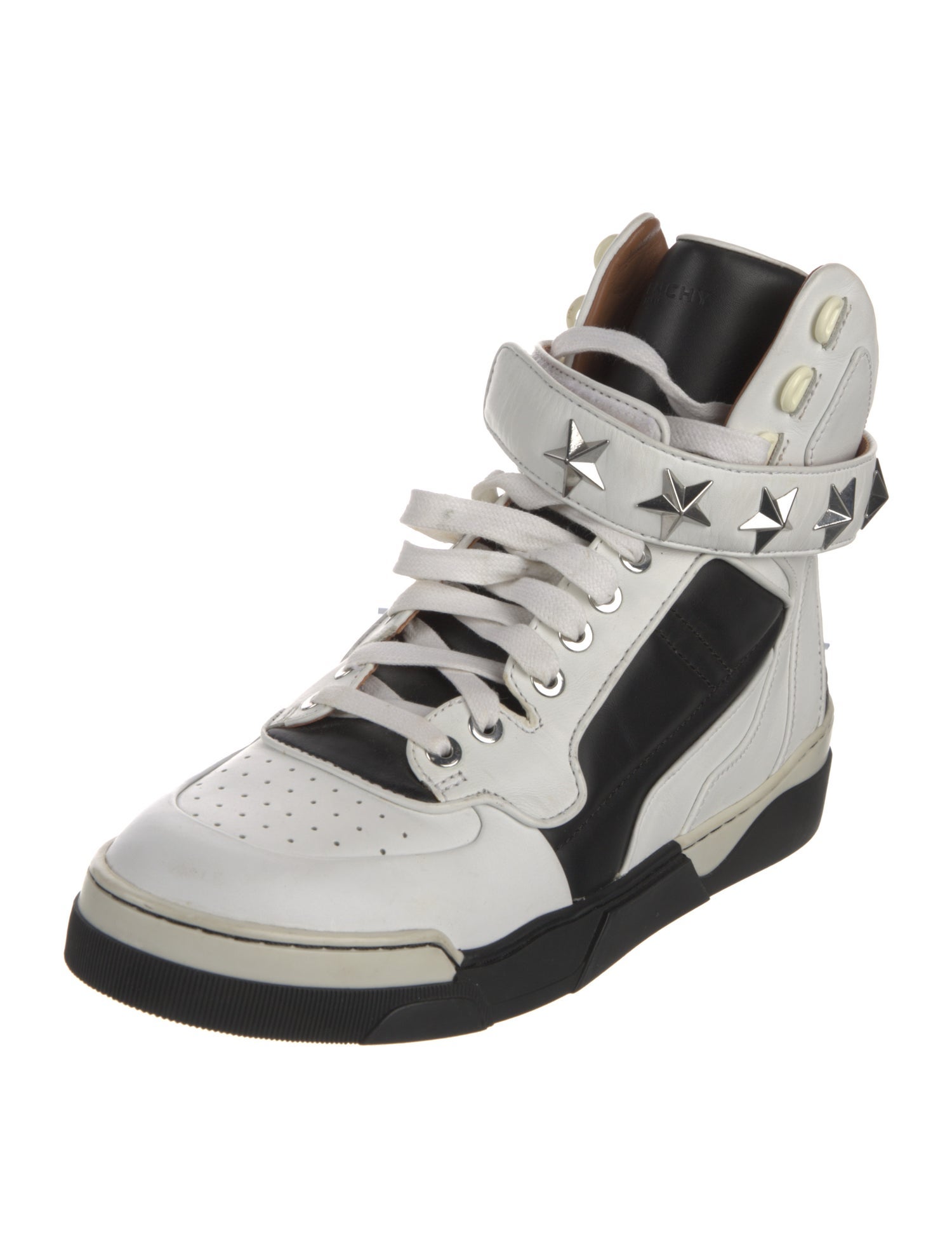 Givenchy Leather Colorblock Pattern Sneakers