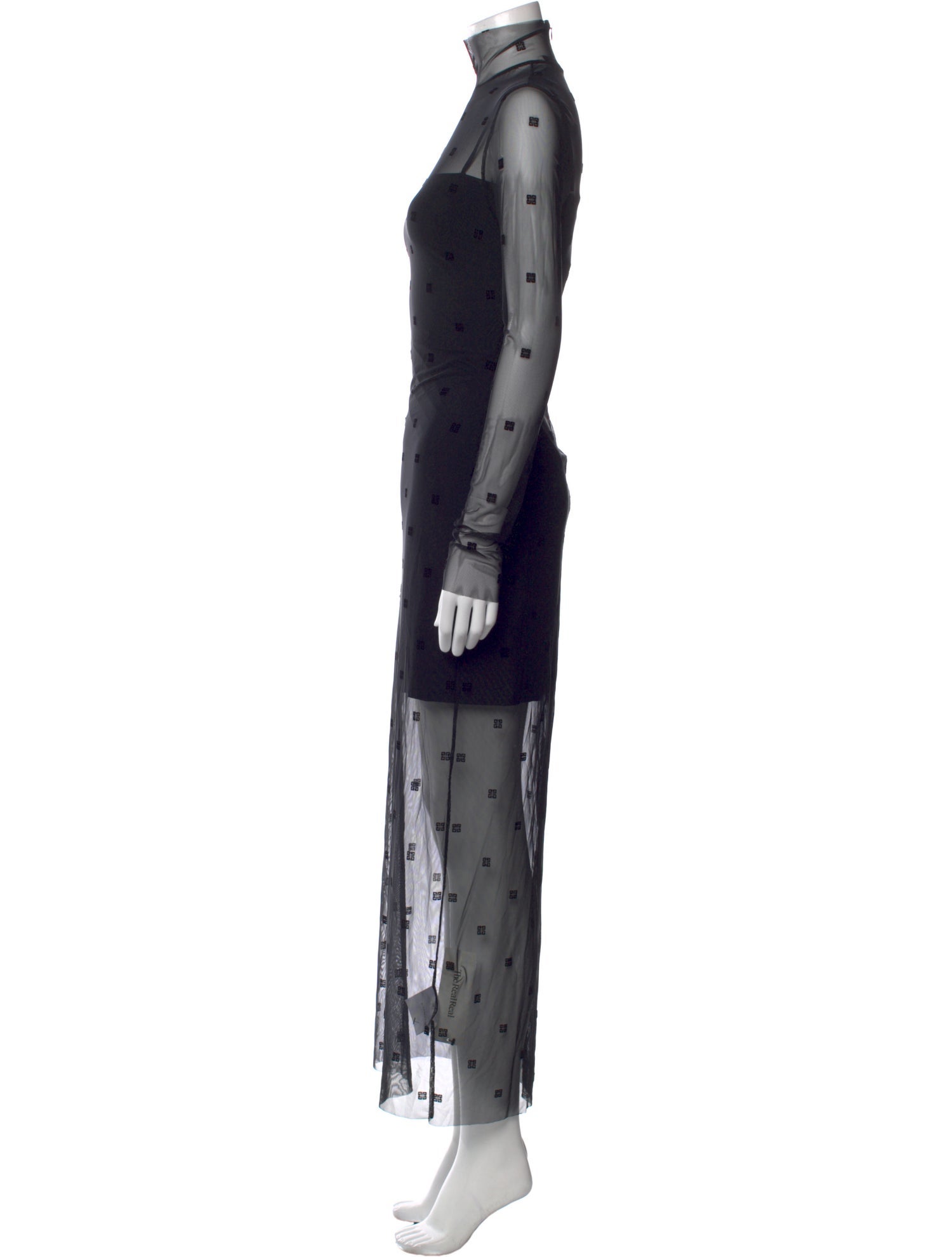 Givenchy Polka Dot Print Long Dress w/ Tags