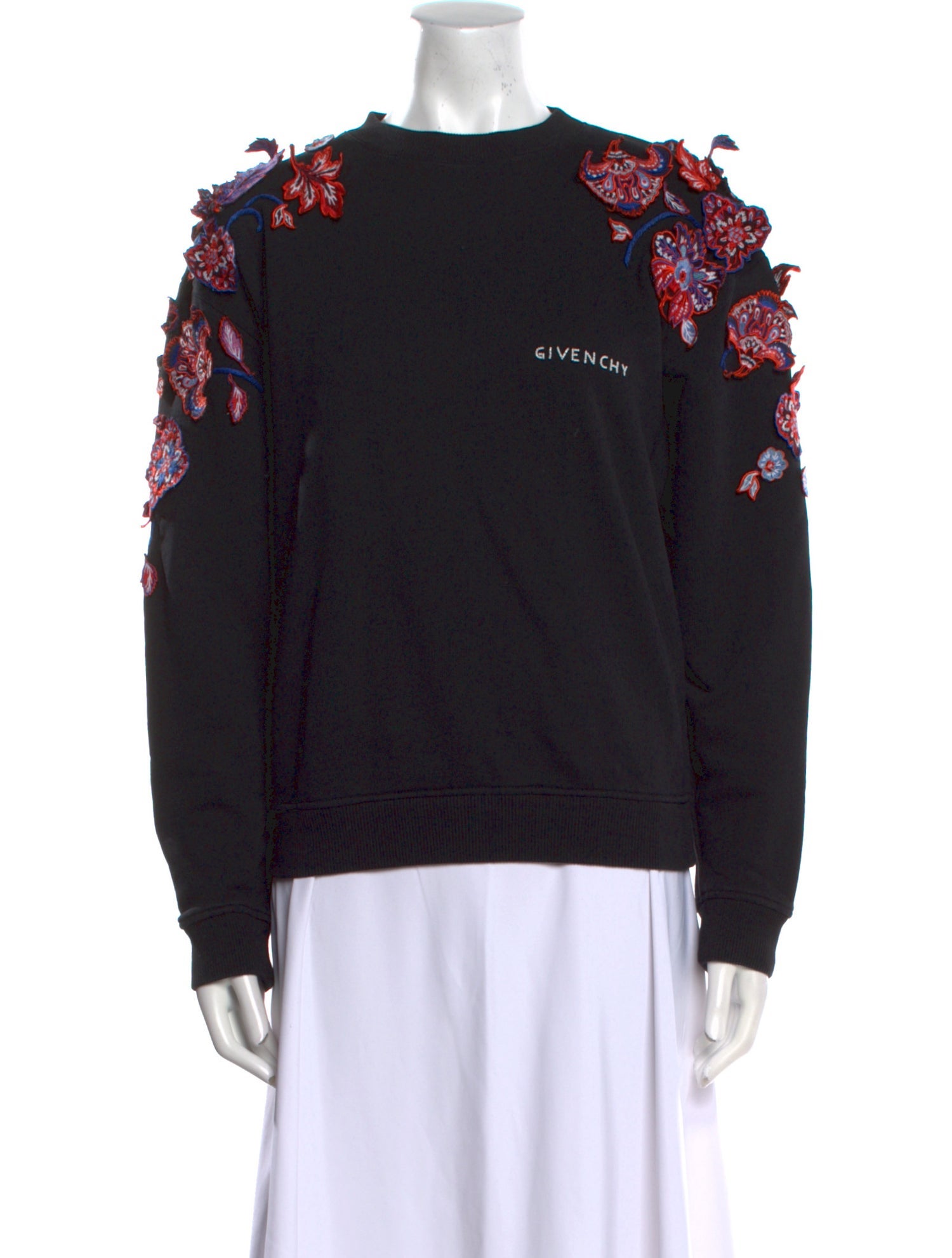 Givenchy Graphic Print Crew Neck Sweater