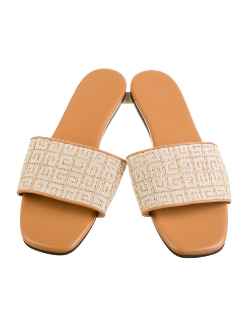 Givenchy Printed Embroidered Accent Slides