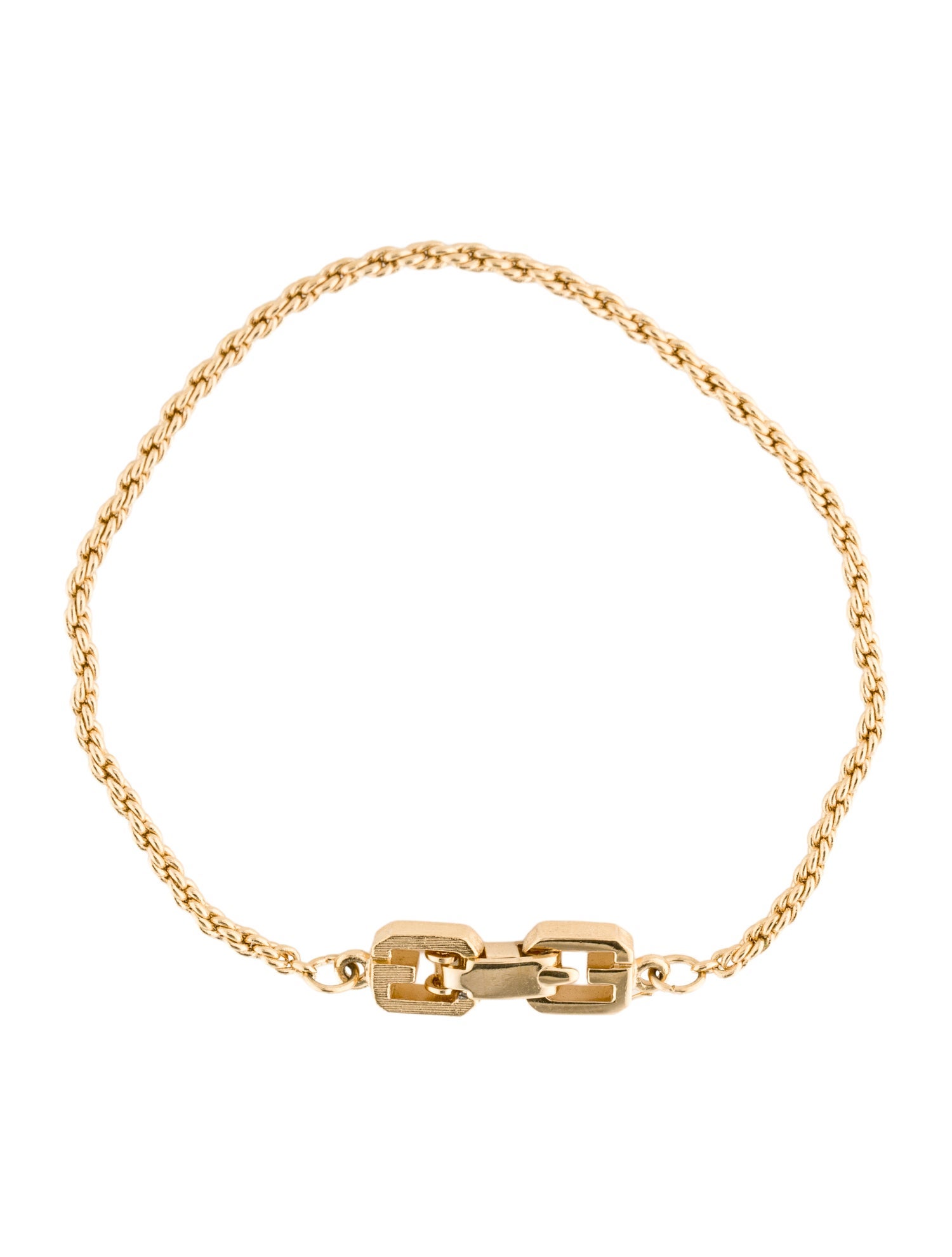 Givenchy Vintage Twisted Link Bracelet
