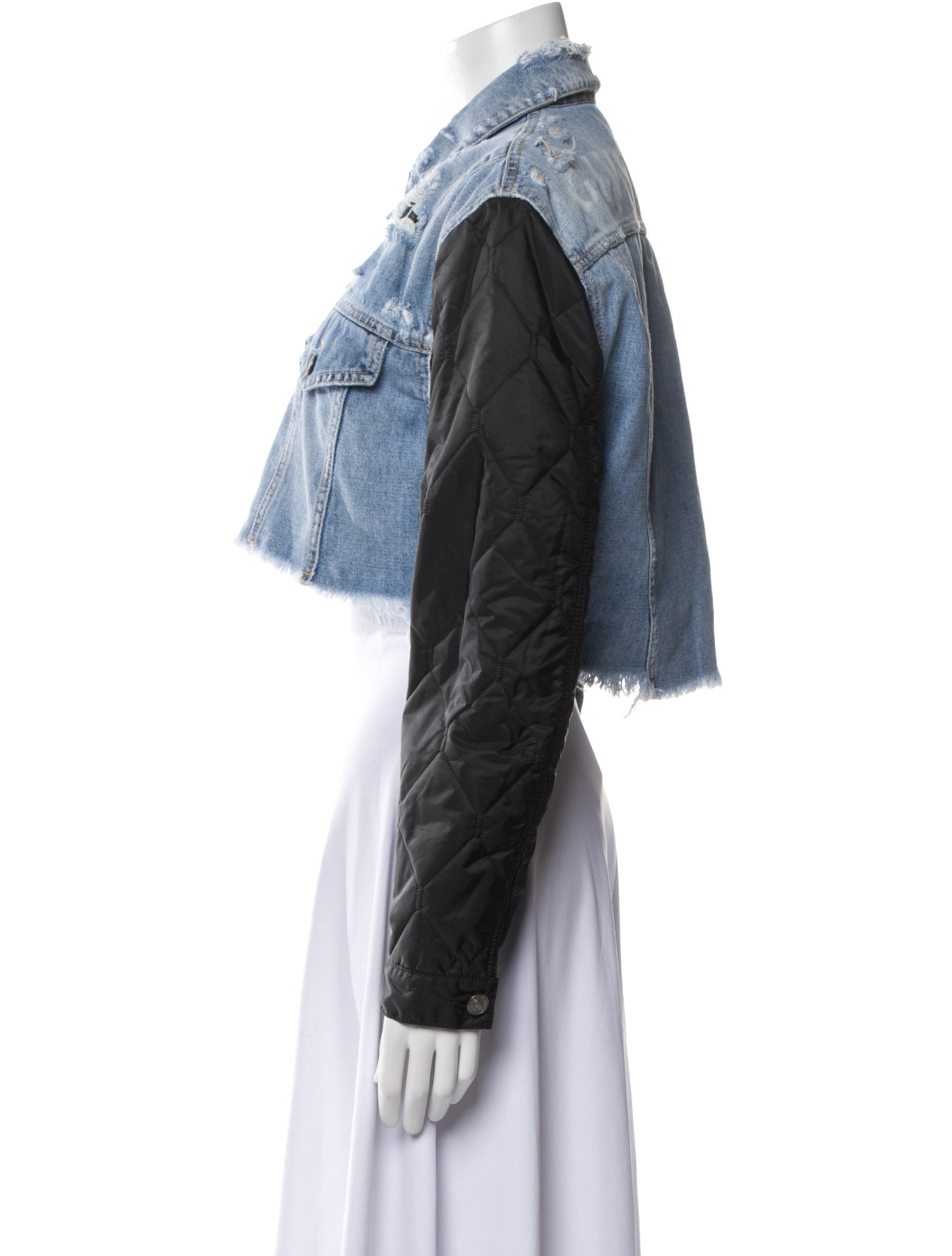 Givenchy Colorblock Pattern Denim Jacket