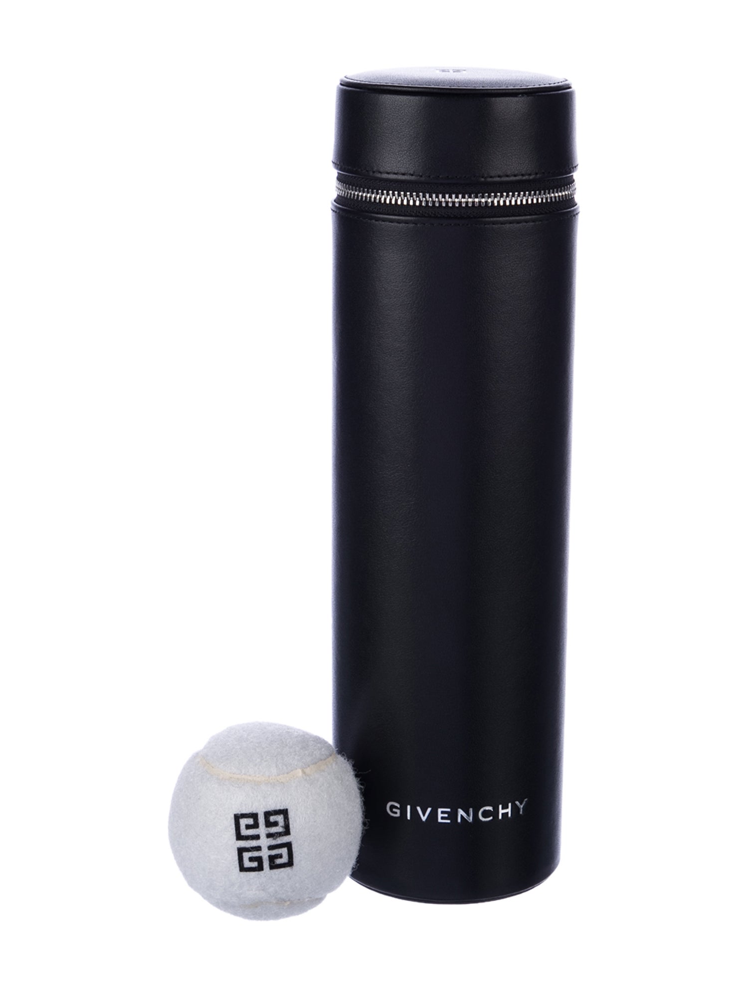 Givenchy Leather Tennis Ball Case w/ 4 Balls
