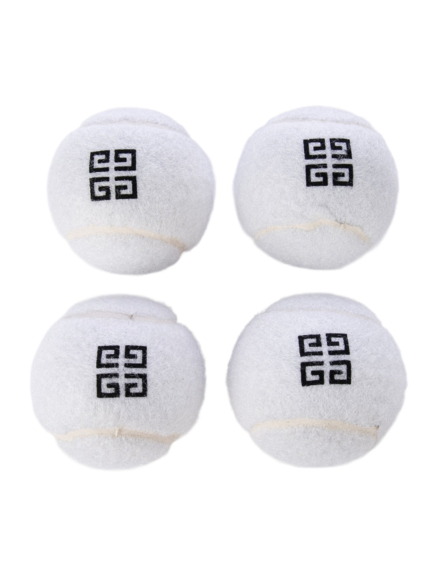 Givenchy Leather Tennis Ball Case w/ 4 Balls