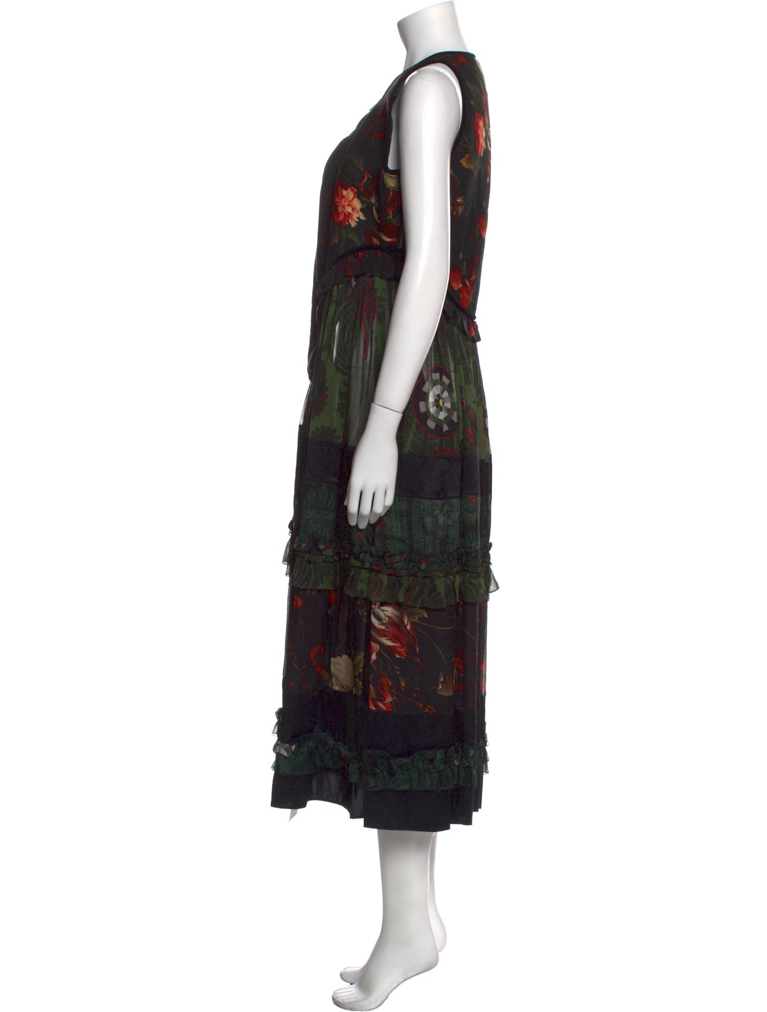Givenchy Floral Print Long Dress