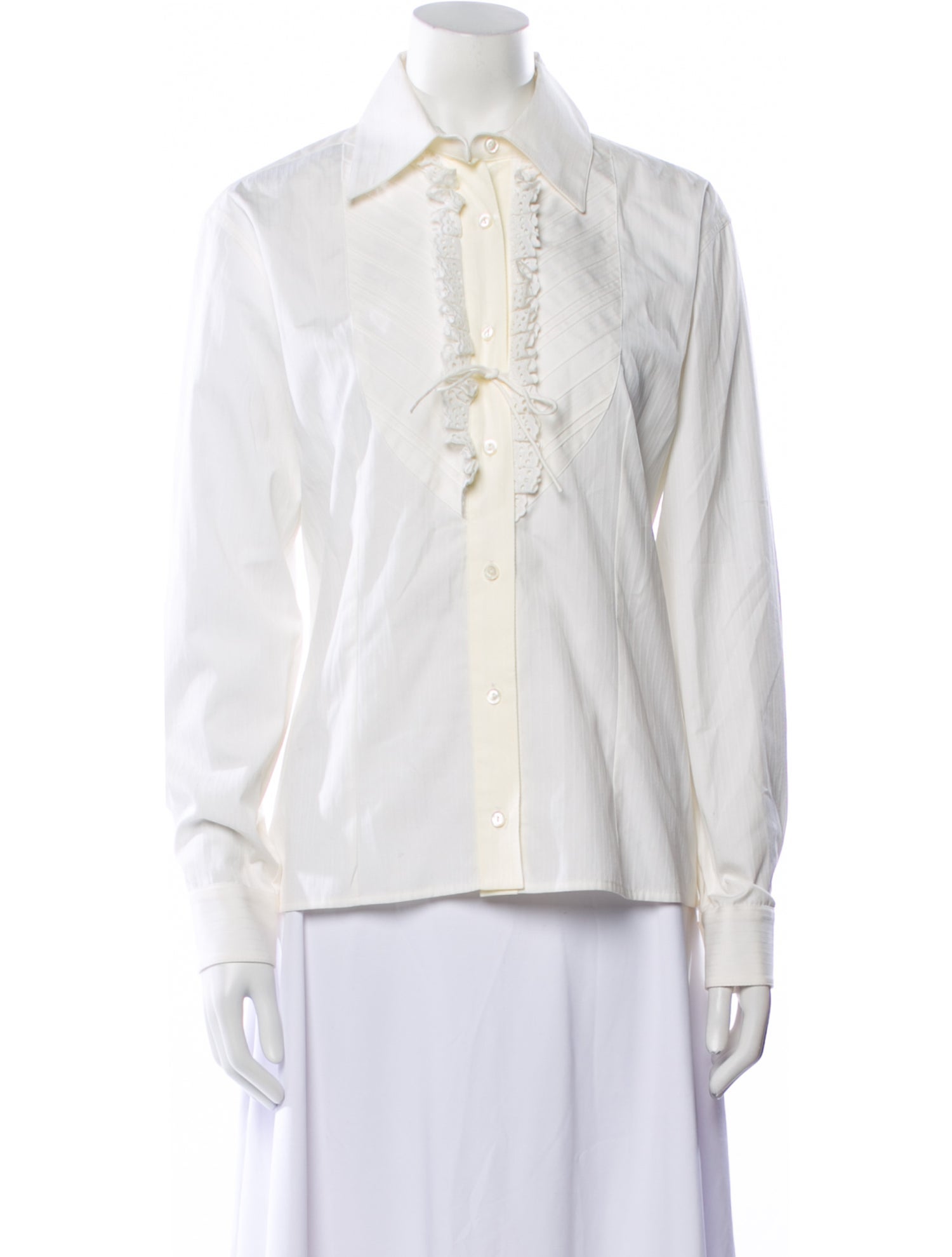 Givenchy Long Sleeve Button-Up Top