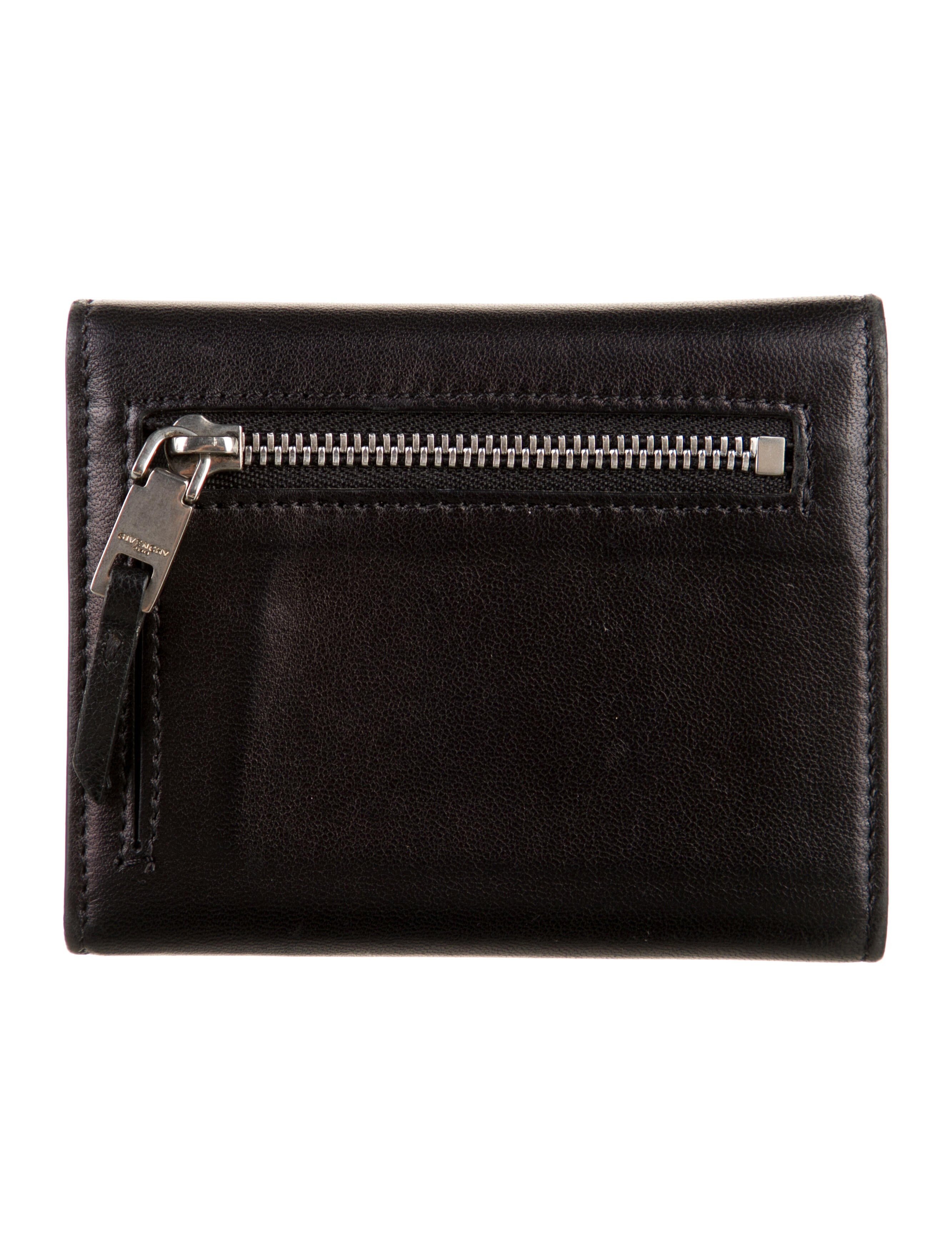 Givenchy Leather Printed Compact Wallet