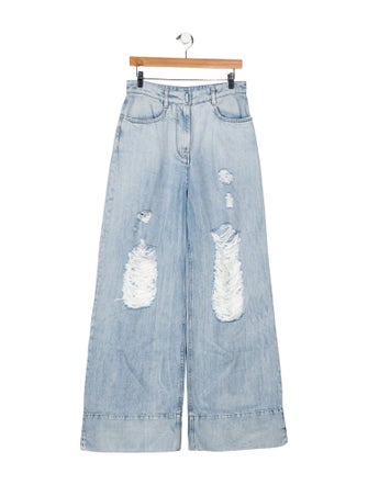 Givenchy High-Rise Wide Leg Jeans